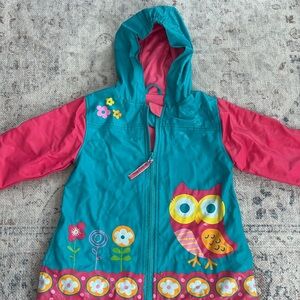 Stephen Joseph Girls Owl Raincoat/jacket, flowers, polka dots